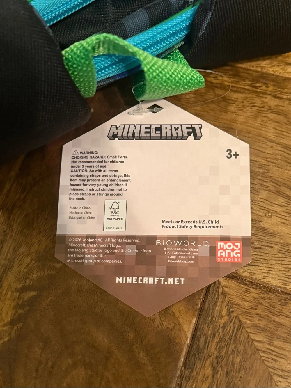 Minecraft 17” Backpack 5-Piece Set with Lunch Kit, Water Bottle & Headphones